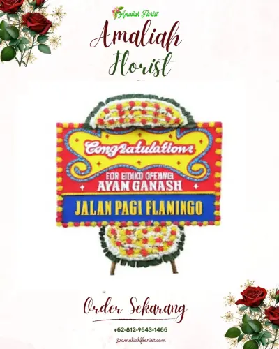 Bunga Papan Congratulation di Giling